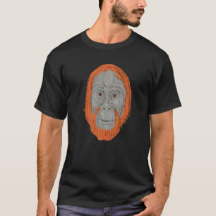 Old Orangutan Ape Monkey Orangutan T-Shirt