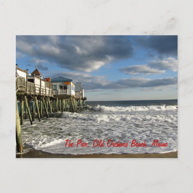 Old Orchard Beach, carte postale du Maine (Devant)