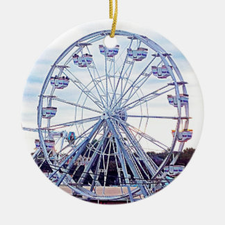 Old Orchard Beach Ferris Wheel New England Ceramic Ornament