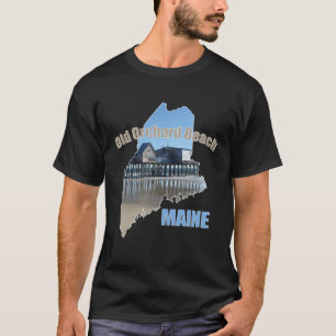 Old Orchard Beach Maine Souvenir OOB Pier Shorelin T-Shirt