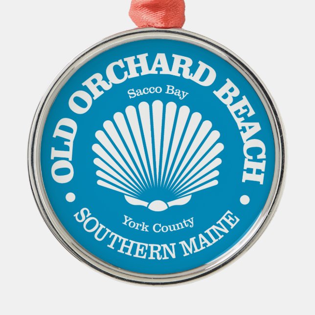 Old Orchard Beach (seashell) Metal Ornament (Front)