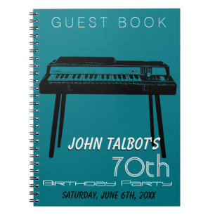 Old Organ 70th birthday Party GuestBook Notebook