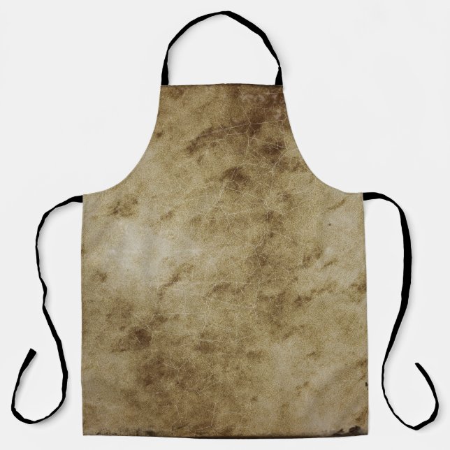 Old page paper vintage antique apron (Front)