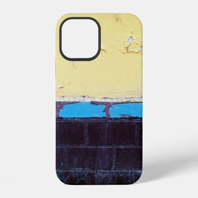 Old painted damaged concrete wall. Texture. Abstra iPhone Case (Back)