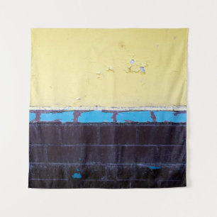 Old painted damaged concrete wall. Texture. Abstra Tapestry