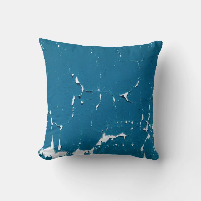 Old painted wall texture as grunge backgroundabstr throw pillow (Front)
