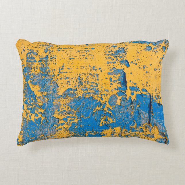 Old painted wall - texture,  background. abstract, accent pillow (Front)