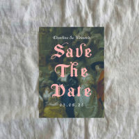 Old Painting Gothic Save the Date