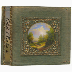 Old Painting Riverbend Monogram Binder