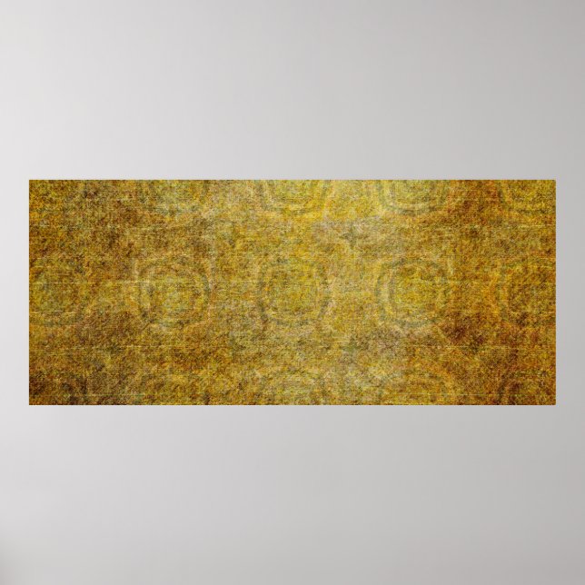 Old Paper Design. Ultrawide Grunge Seamless Colorf Poster (Front)