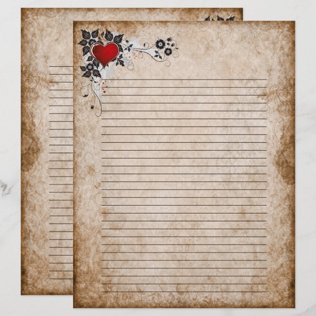 Old paper Letter (Front/Back)