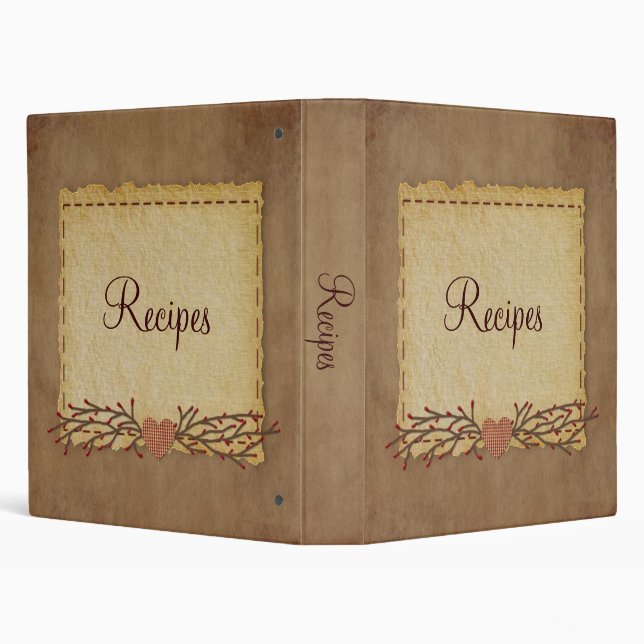 Old Paper Look Recipe Binder (Background)