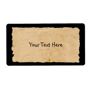 Old Paper On Black Rectangular