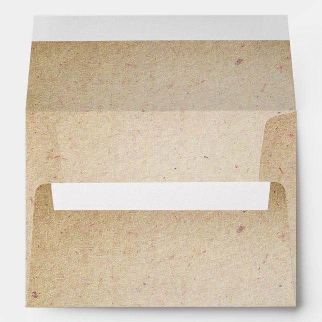 old paper texture vintage A7 wedding Envelopes (Back (Bottom))