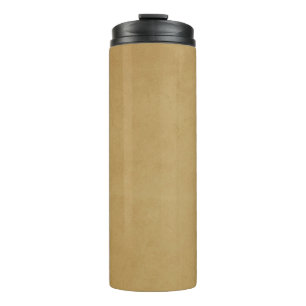 Old paper vintage coffee stain thermal tumbler