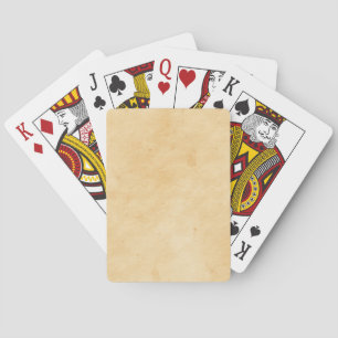 Old Parchment Background Stained Mottled Look Playing Cards