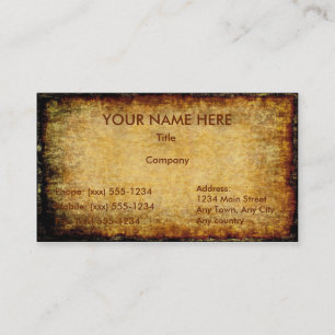 Old Parchment ~ Business Card