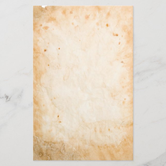 Old parchment, grunge style stationery (Front)