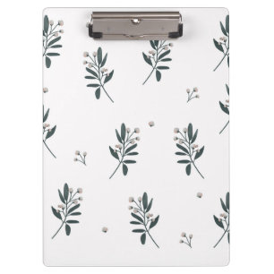 Old Pattern FloralWooden Background Modern Elegant Clipboard