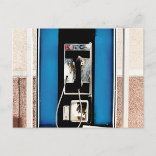Old Pay Phone Postcard