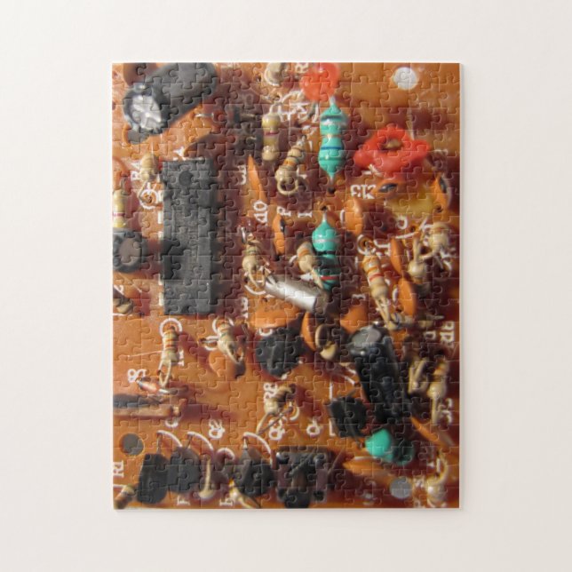 Old PC Board Jigsaw Puzzle (Vertical)