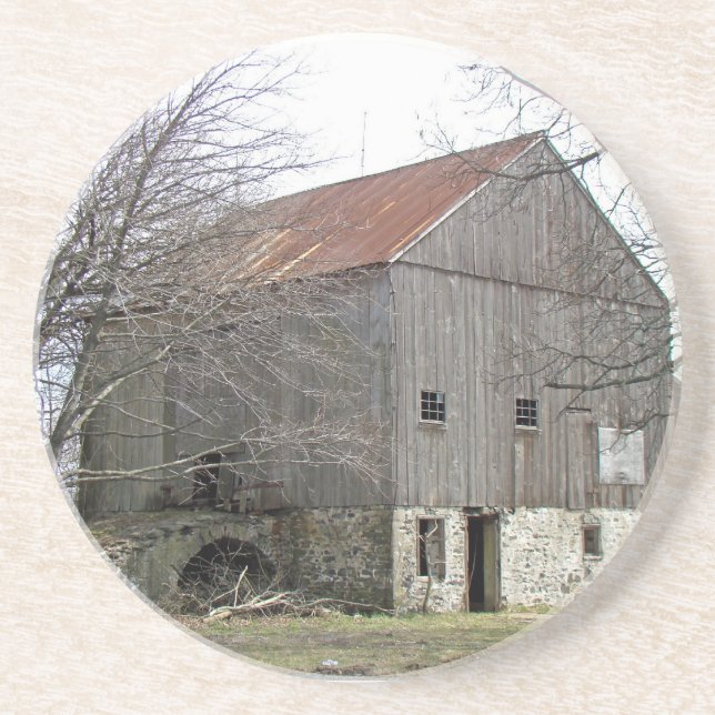 Old Pennsylvania Bank Barn Coaster (Front)