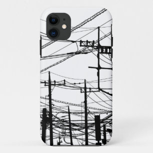 Old Phone and Power Lines iPhone 11 Case