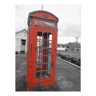 old phone box photo print