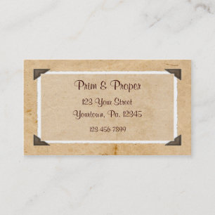 Old Photo Custom Photo Business Card