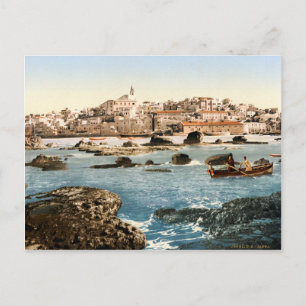 Old photochrom print of Jaffa  Postcard