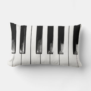 Old Piano Keys Cool Fun Lumbar Pillow
