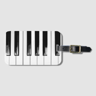 Old Piano Keys Luggage Tag