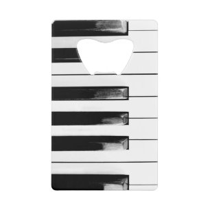 Old Piano Keys Wallet Bottle Opener