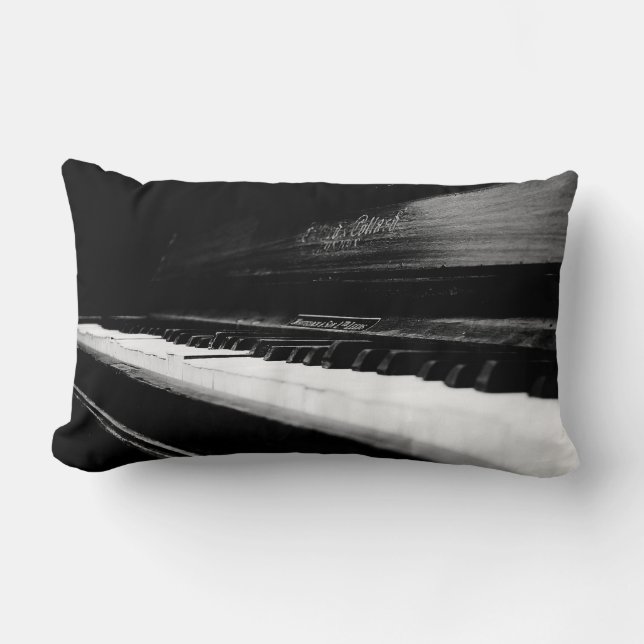 Old Piano Lumbar Pillow (Front)