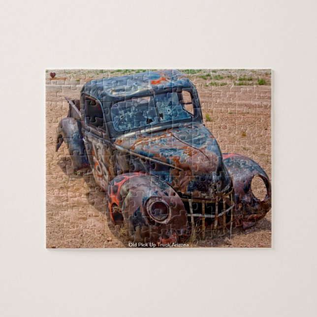 Old Pick Up Truck Arizona Jigsaw Puzzle (Horizontal)