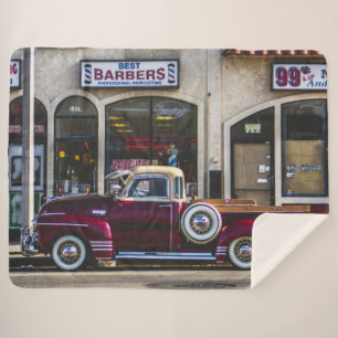 OLD PICKUP SHERPA BLANKET