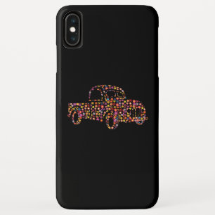 Old Pickup Truck Flower Pattern iPhone XS Max Case