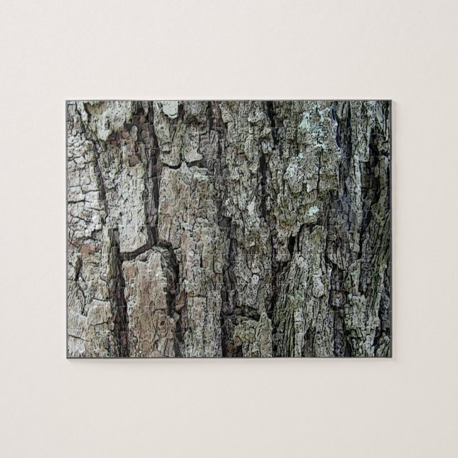 Old Pine Bark with Frame Jigsaw Puzzle (Horizontal)