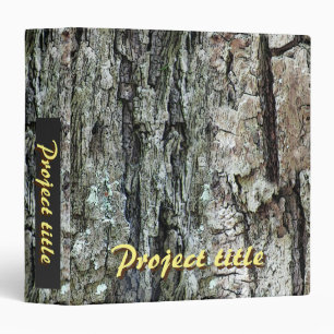 Old Pine Bark with Text Binder