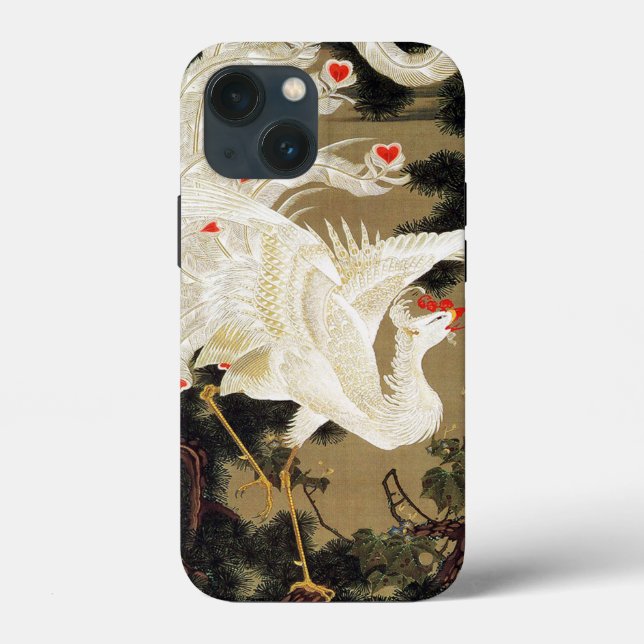 Old Pine Tree and White Phoenix by Ito Jakuchu Case-Mate iPhone Case (Back)