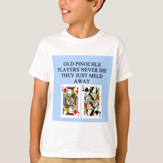 old pinochle player T-Shirt (Front)
