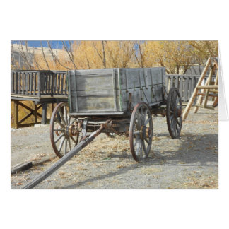 Old Pioneer Wagon Note Card