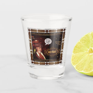 Old Pirate Rum (text customizable) Shot Glass
