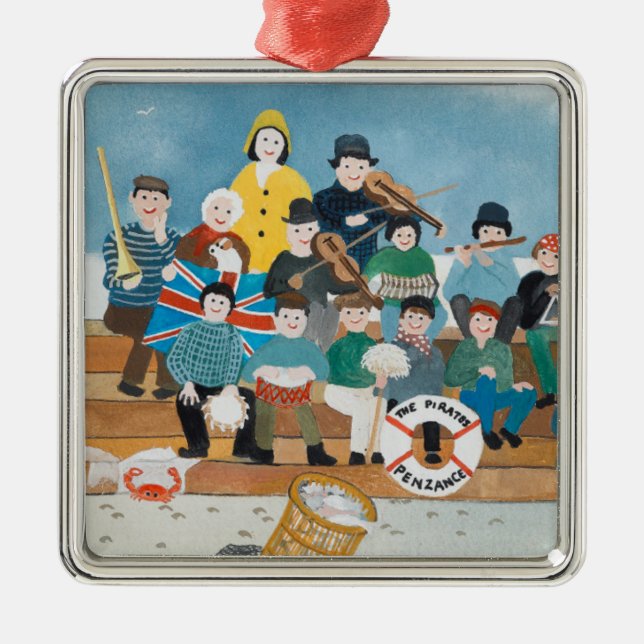 Old Pirates of Penzance Metal Ornament (Front)