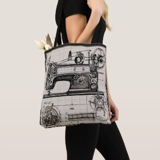 " Old Planes Sewing Machine Bag: Elegance Tote Bag
