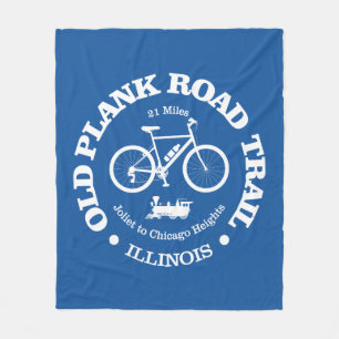 Old Plank Road Trail (cycling) Fleece Blanket