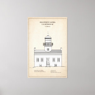 Old Point Loma Lighthouse - California - SBD Canvas Print