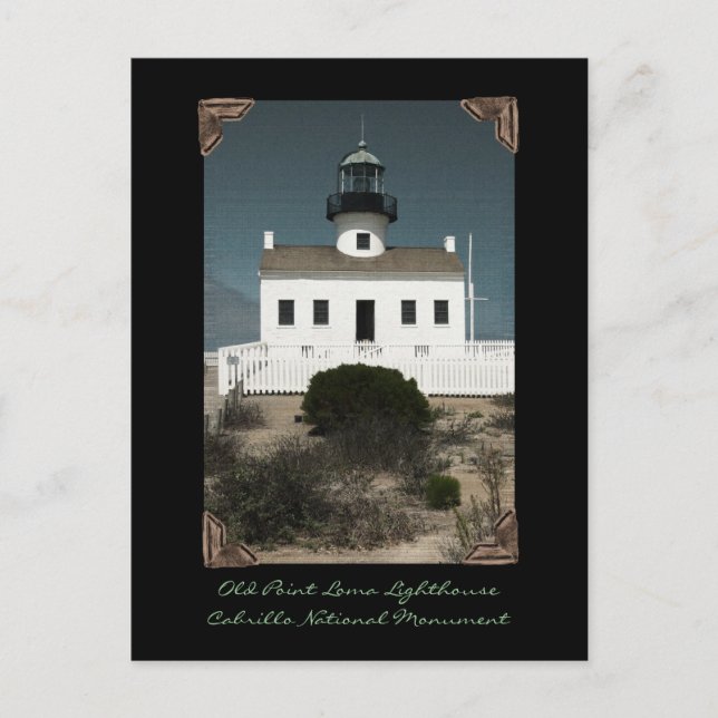 Old Point Loma Lighthouse Postcard (Front)