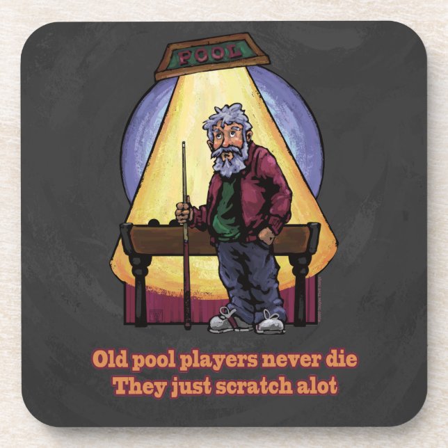 Old Pool players Coaster (Front)