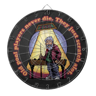 Old Pool Players Dartboard